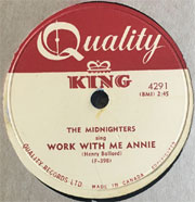 The Midnighters - Work With Me Annie